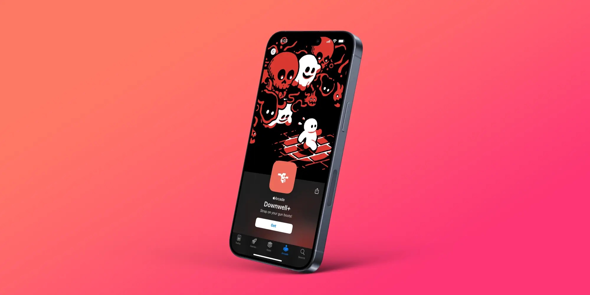 Apple Arcade Downwell+ Gameplay