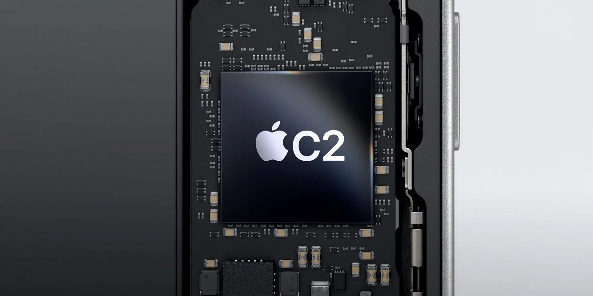 Darstellung des Apple eigenen C2 Modem Chips