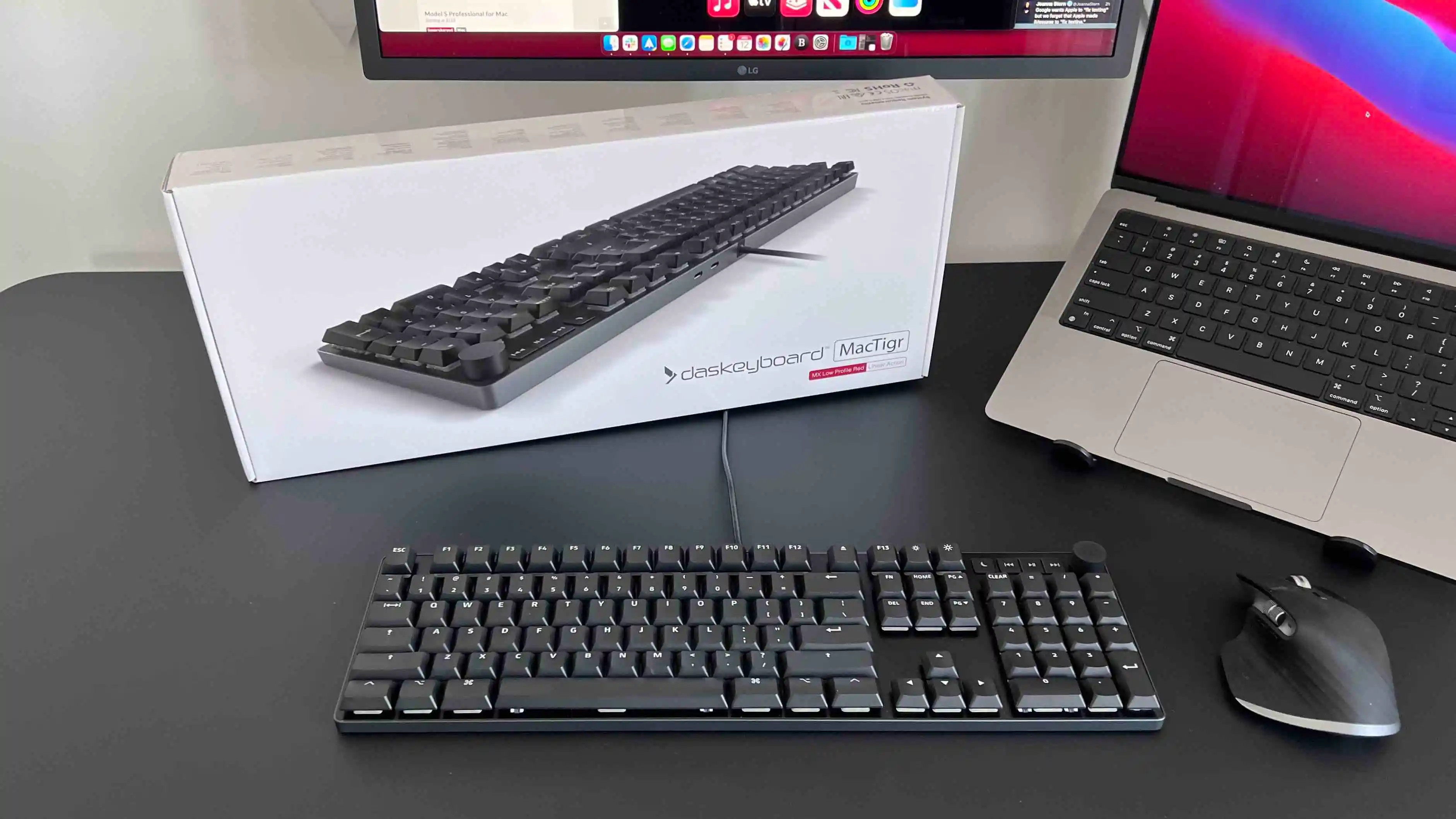 Das Keyboard MacTigr mechanische Tastatur für Mac mit Low-Profile-Design