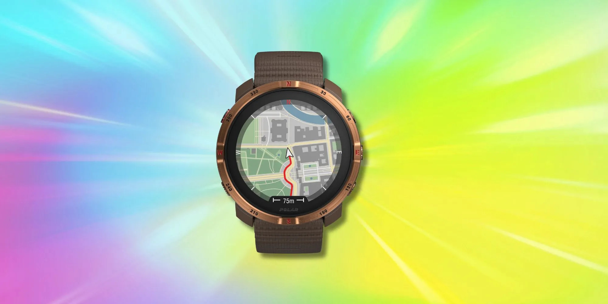 Polar Grit X2 Smartwatch mit Kartenanzeige am Handgelenk