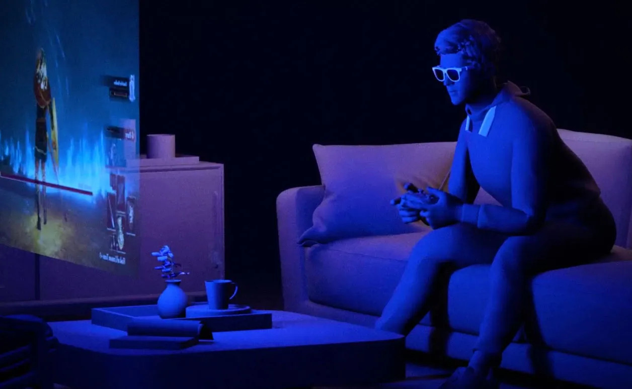 Die Viture One Brille in voller Ansicht