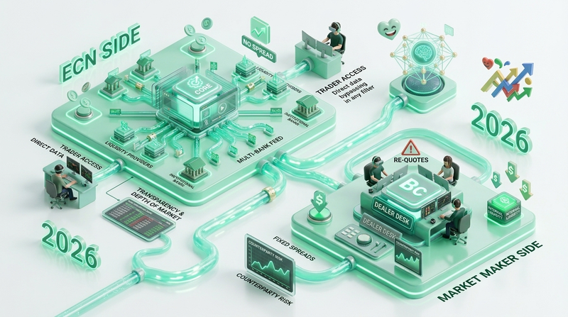 ECN vs. Market Maker: A Head-to-Head Comparison for 2026