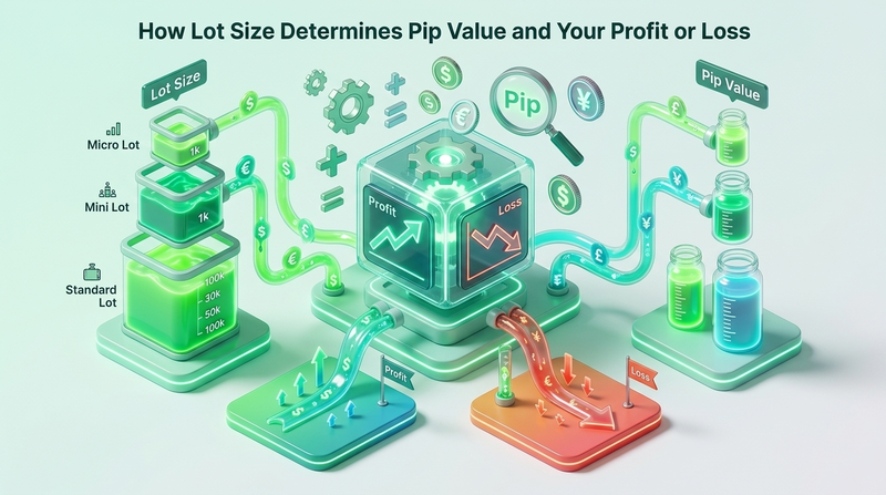 How Lot Size Determines Pip Value and Your Profit or Loss